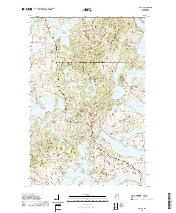 USGS Topographic Map – Vergas