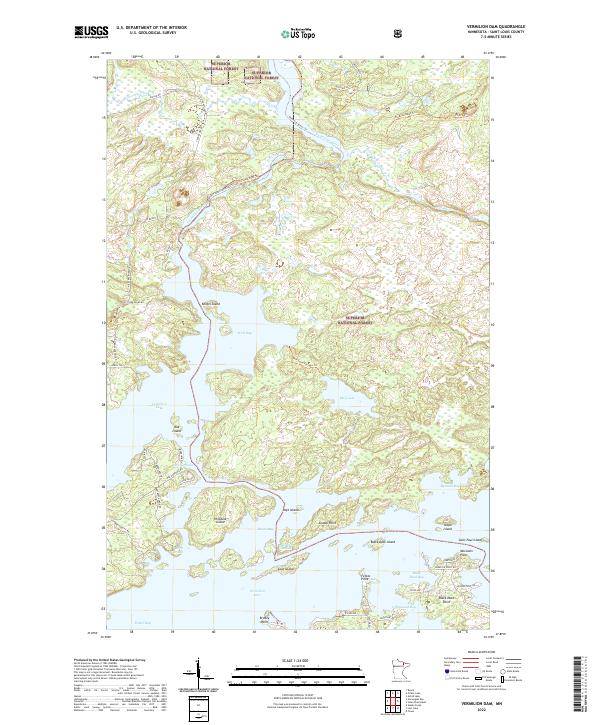 USGS Topographic Map – Vermilion Dam