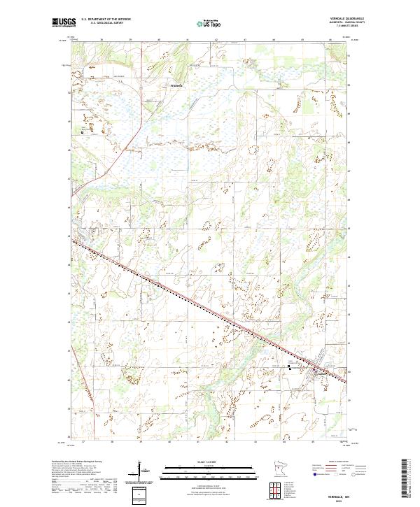 USGS Topographic Map – Verndale