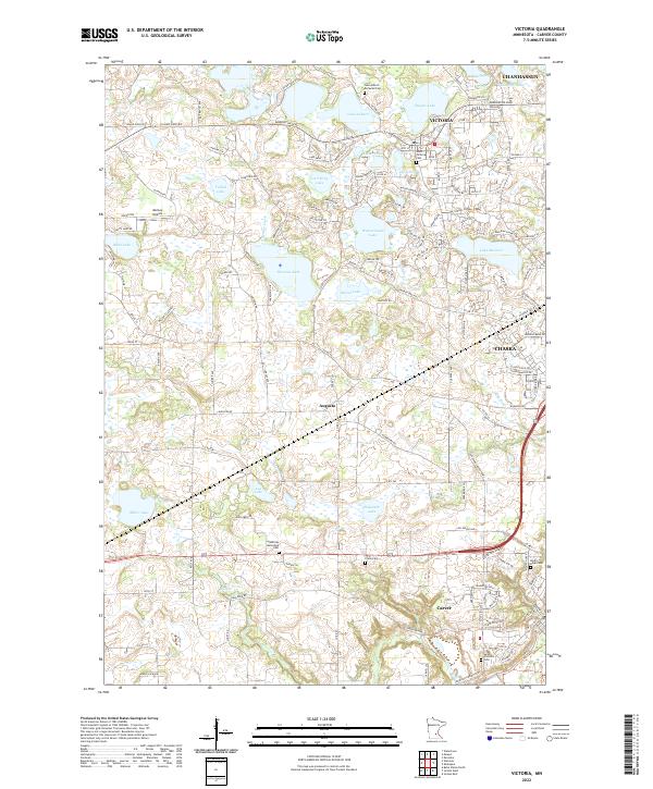 USGS Topographic Map – Victoria