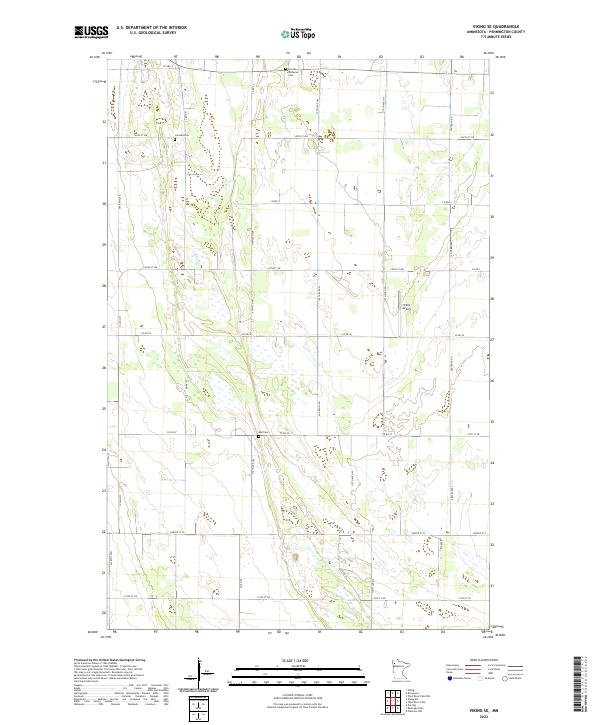 USGS Topographic Map – Viking SE