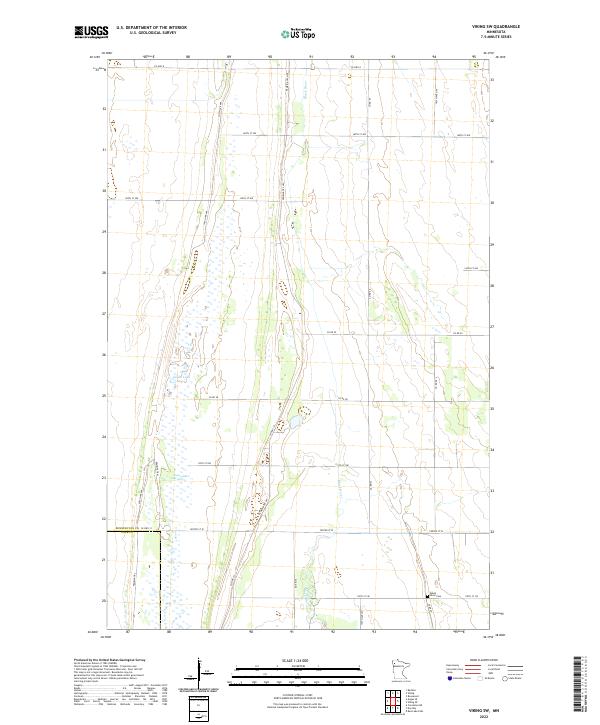 USGS Topographic Map – Viking SW