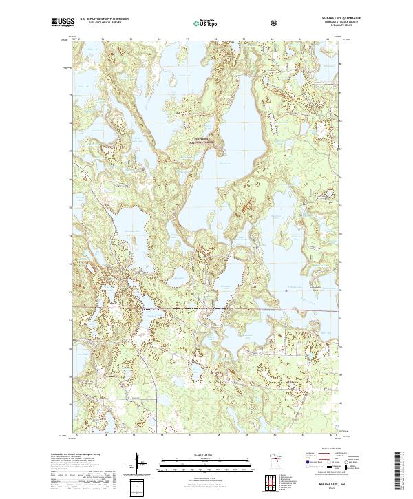 USGS Topographic Map – Wabana Lake