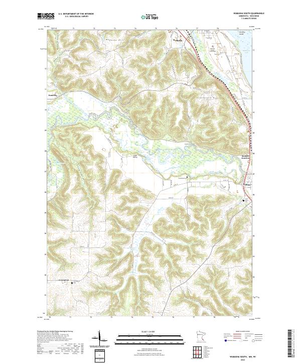 USGS Topographic Map – Wabasha South