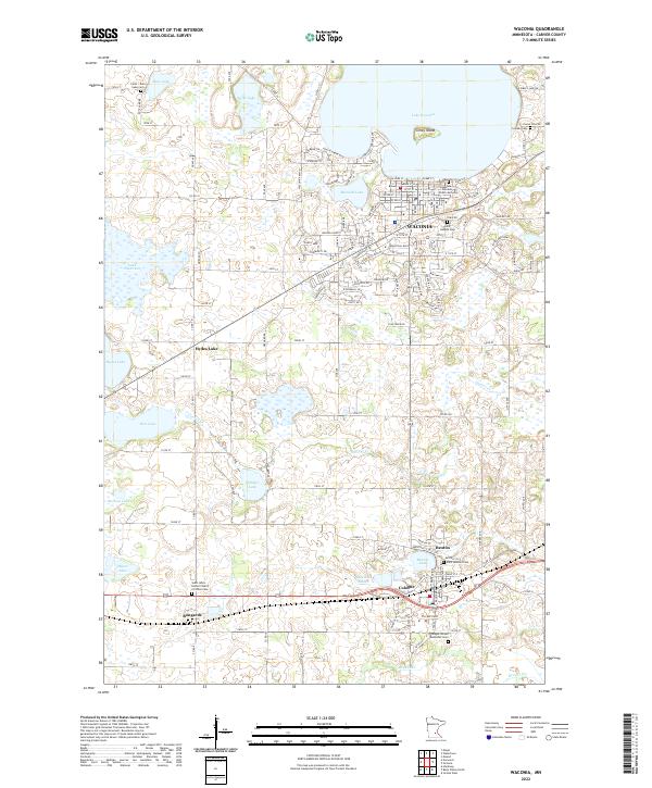 USGS Topographic Map – Waconia