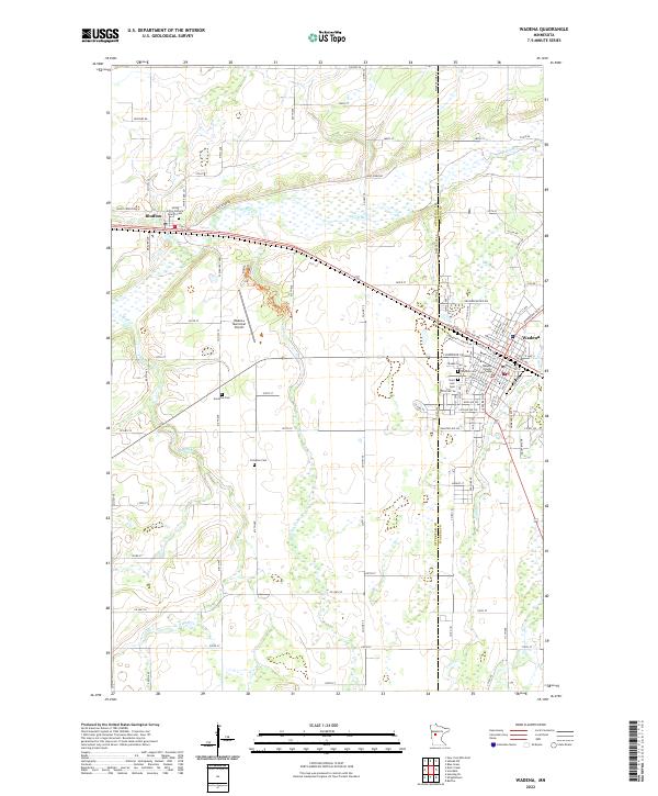 USGS Topographic Map – Wadena