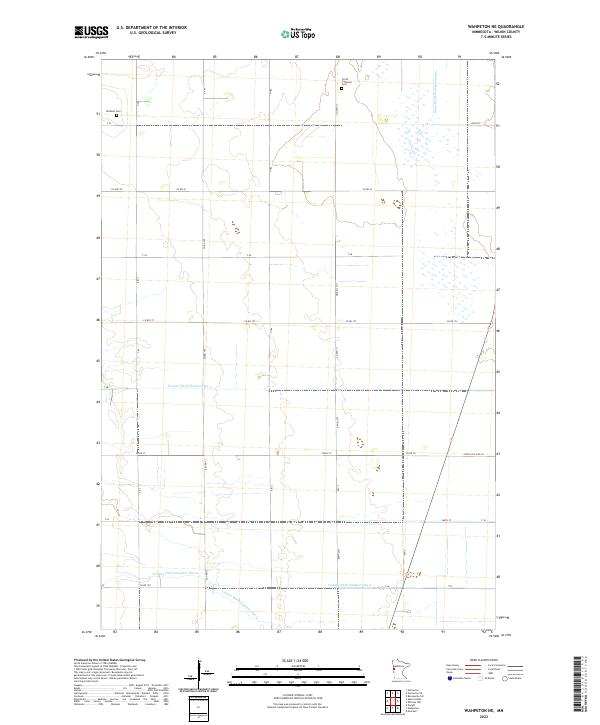 USGS Topographic Map – Wahpeton NE