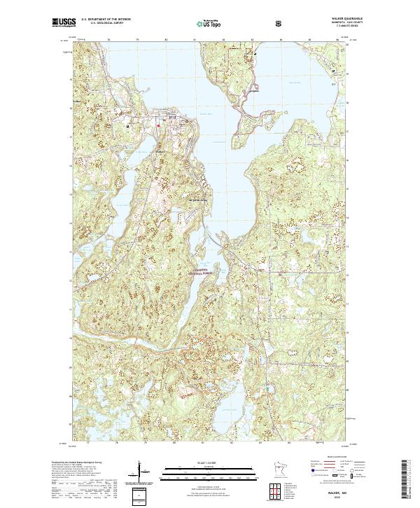 USGS Topographic Map – Walker