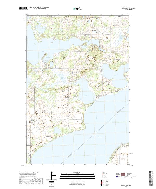 USGS Topographic Map – Walker Lake