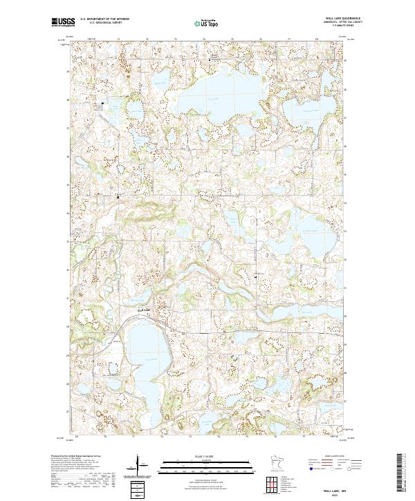 USGS Topographic Map – Wall Lake
