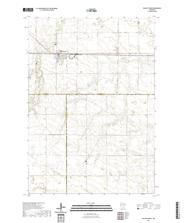 USGS Topographic Map – Walnut Grove