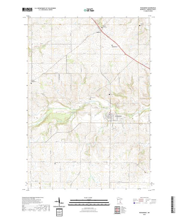 USGS Topographic Map – Wanamingo