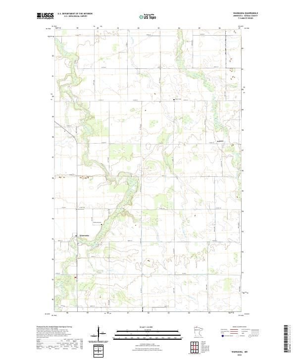 USGS Topographic Map – Wannaska