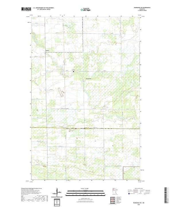 USGS Topographic Map – Wannaska SW
