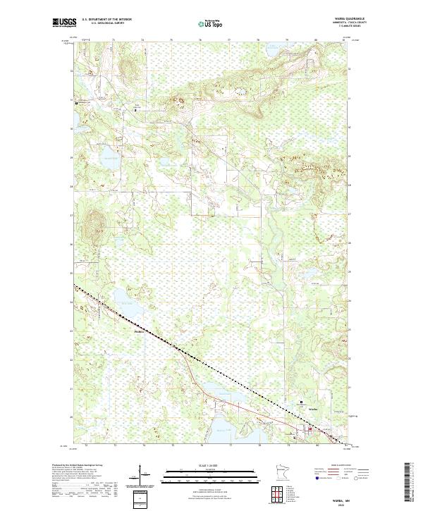USGS Topographic Map – Warba
