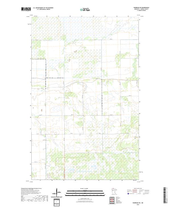 USGS Topographic Map – Warroad SW