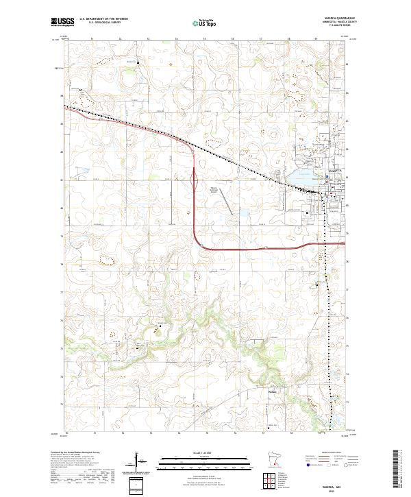 USGS Topographic Map – Waseca