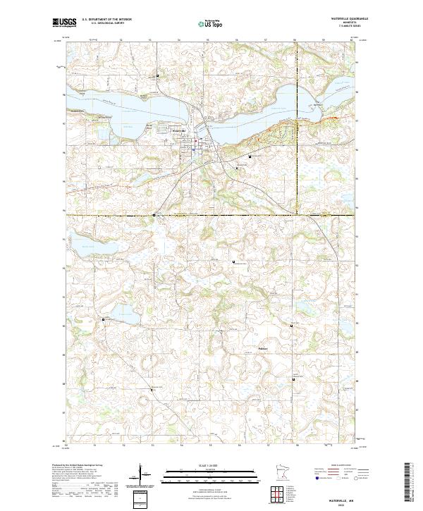 USGS Topographic Map – Waterville