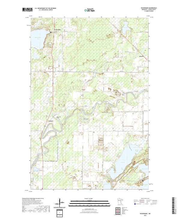 USGS Topographic Map – Waukenabo