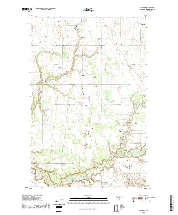 USGS Topographic Map – Waukon