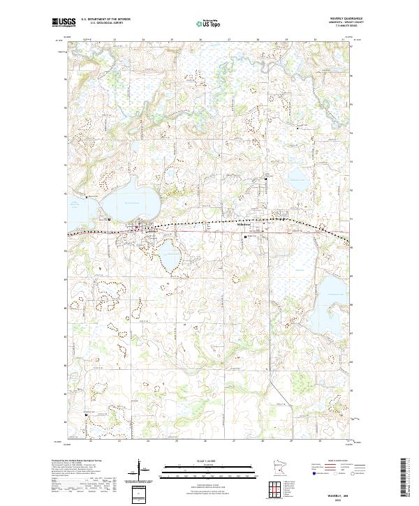 USGS Topographic Map – Waverly