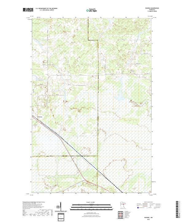USGS Topographic Map – Wawina