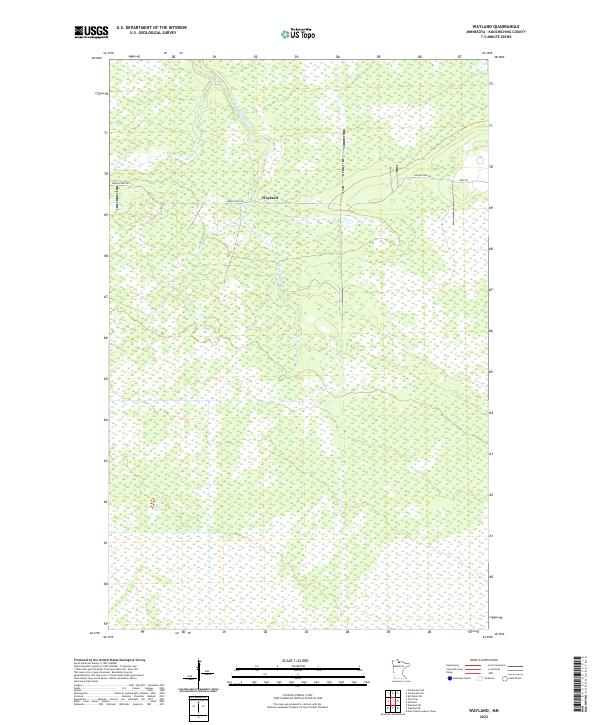 USGS Topographic Map – Wayland