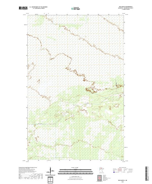 2022 Map of Wayland SE, 2022 Print