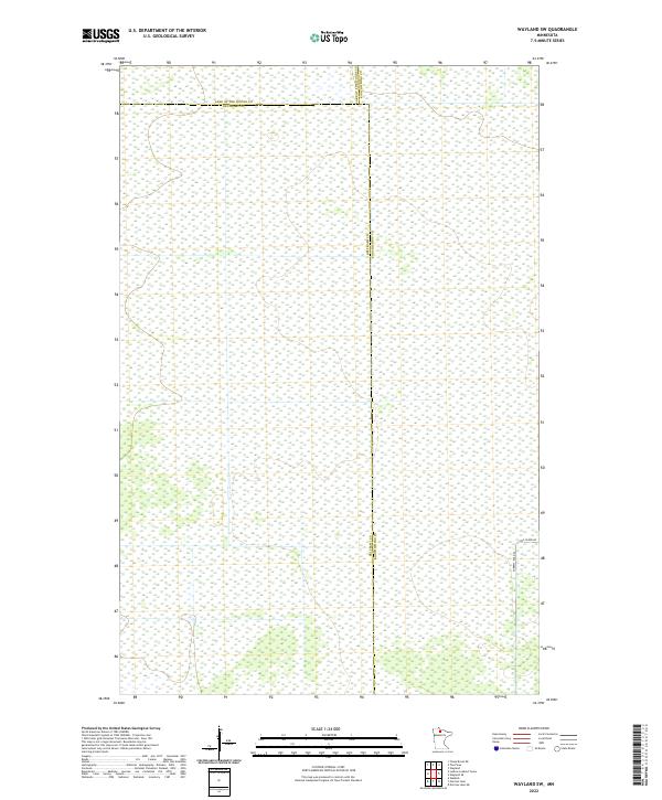 2022 Map of Wayland SW, 2022 Print