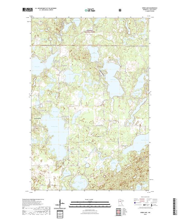 USGS Topographic Map – Webb Lake