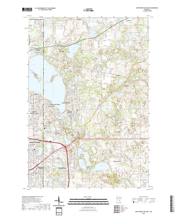 USGS Topographic Map – White Bear Lake East