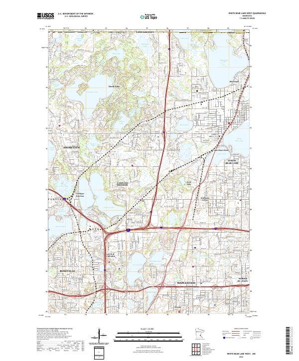 USGS Topographic Map – White Bear Lake West