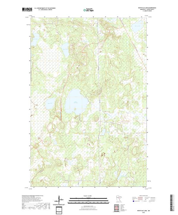 USGS Topographic Map – White Elk Lake