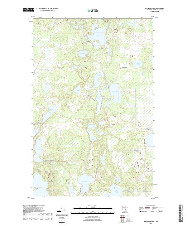 USGS Topographic Map – White Fish Lake