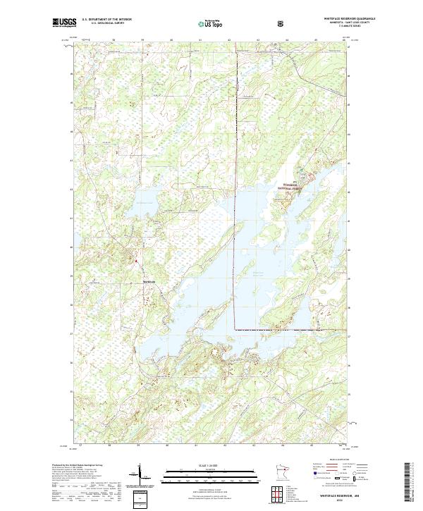 USGS Topographic Map – Whiteface Reservoir