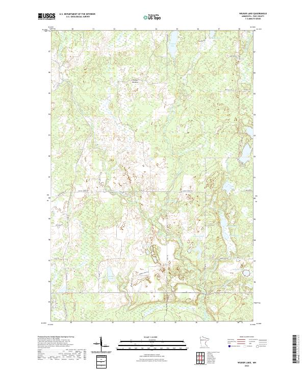 USGS Topographic Map – Wilbur Lake
