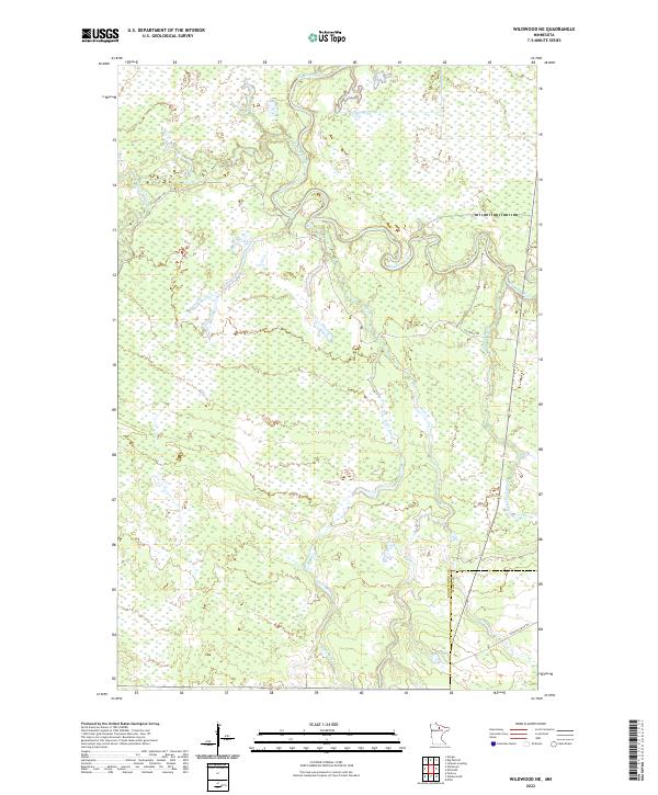 USGS Topographic Map – Wildwood NE