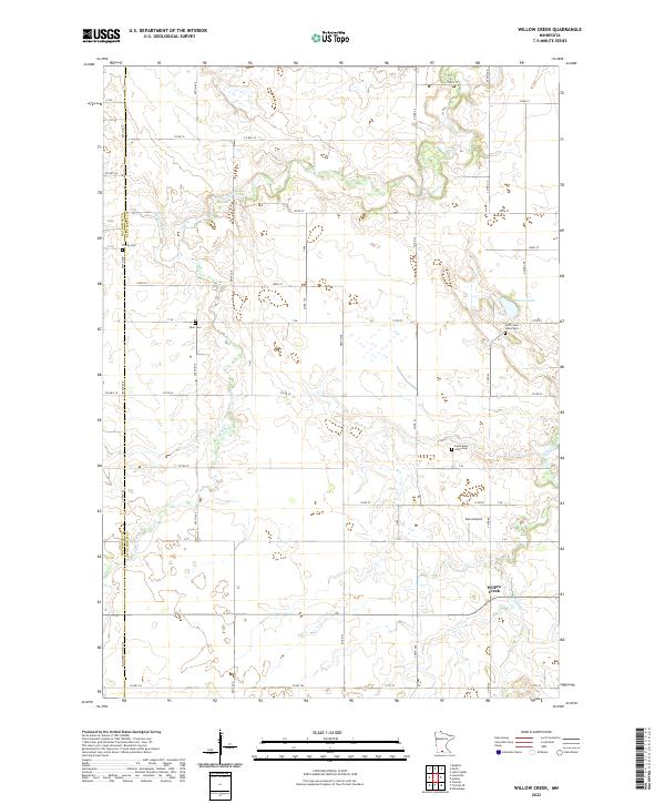 USGS Topographic Map – Willow Creek