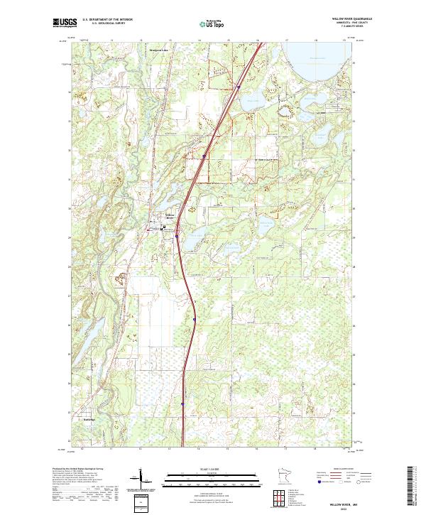 USGS Topographic Map – Willow River