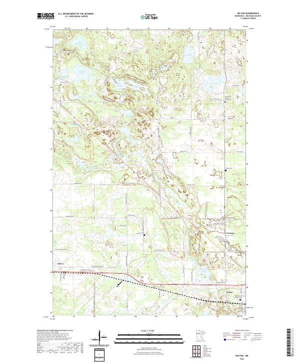 USGS Topographic Map – Wilton