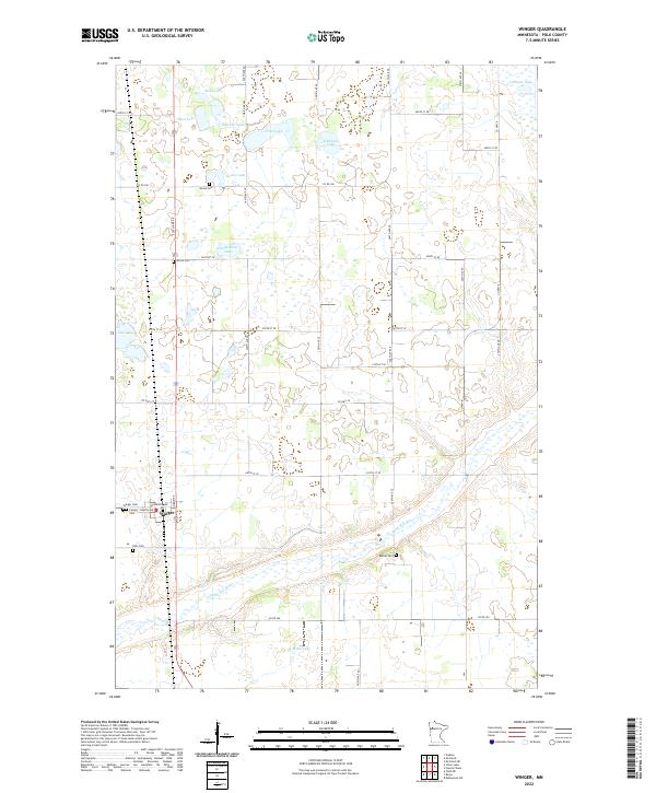 USGS Topographic Map – Winger