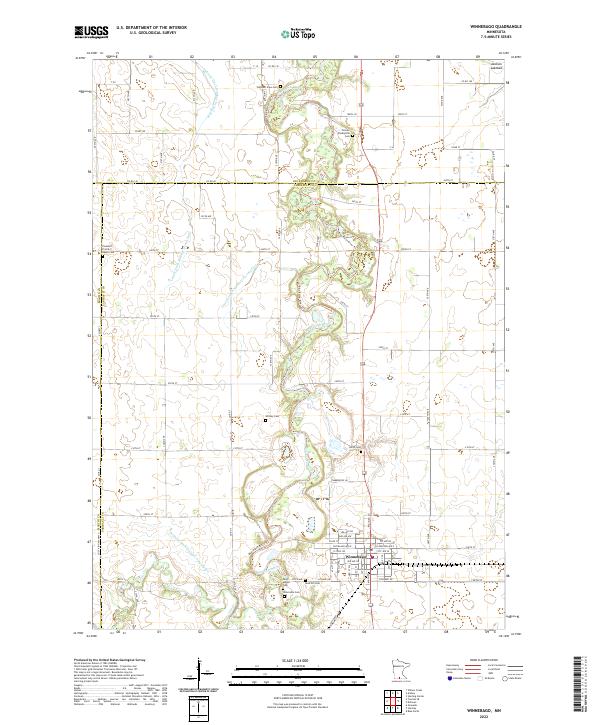 USGS Topographic Map – Winnebago