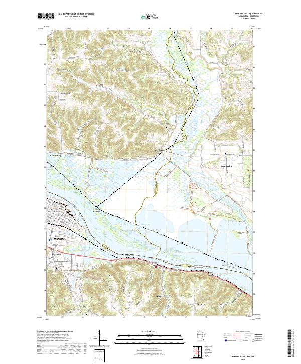 USGS Topographic Map – Winona East