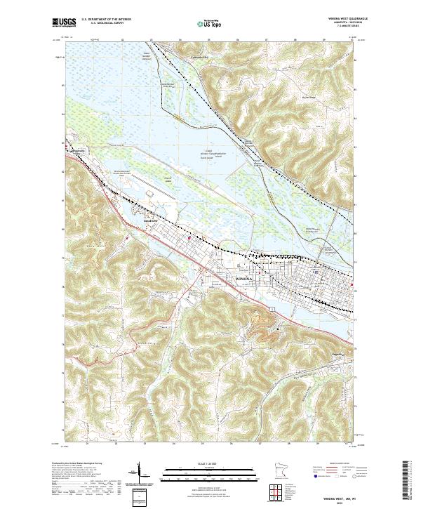 USGS Topographic Map – Winona West
