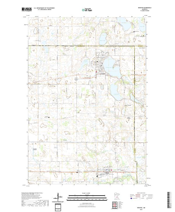 USGS Topographic Map – Winsted