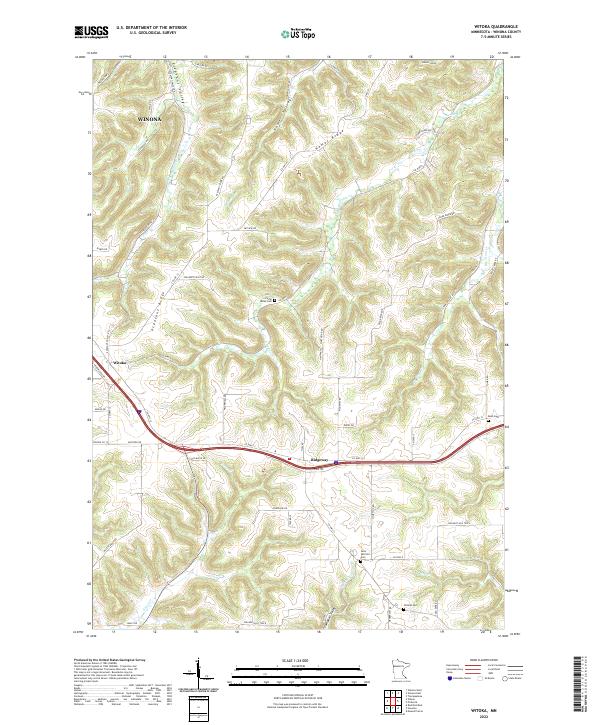 USGS Topographic Map – Witoka