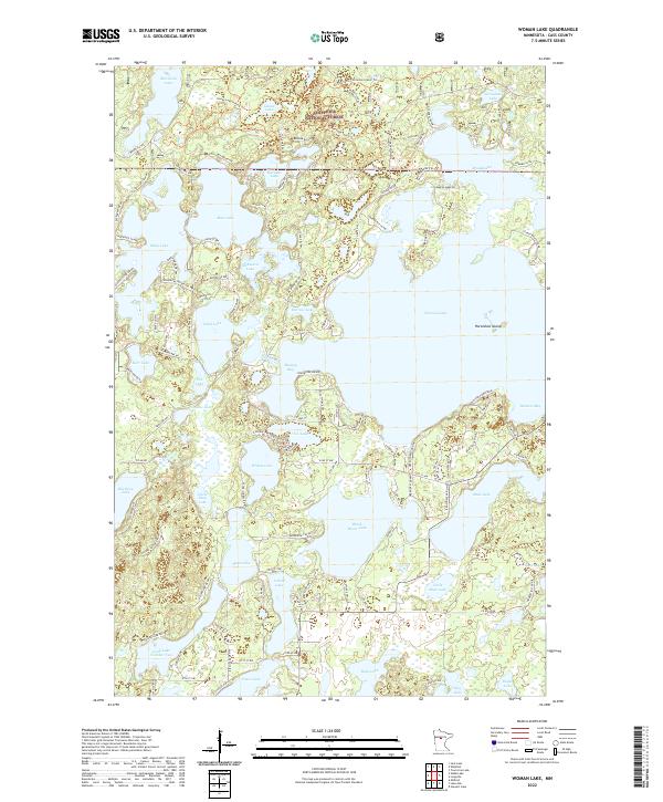 USGS Topographic Map – Woman Lake