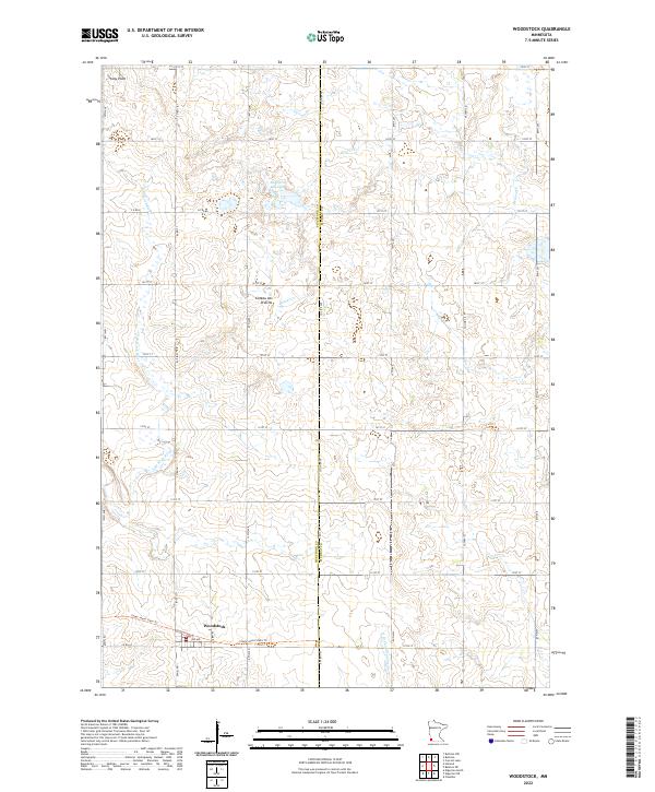USGS Topographic Map – Woodstock