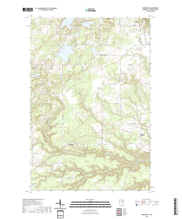 USGS Topographic Map – Wrenshall