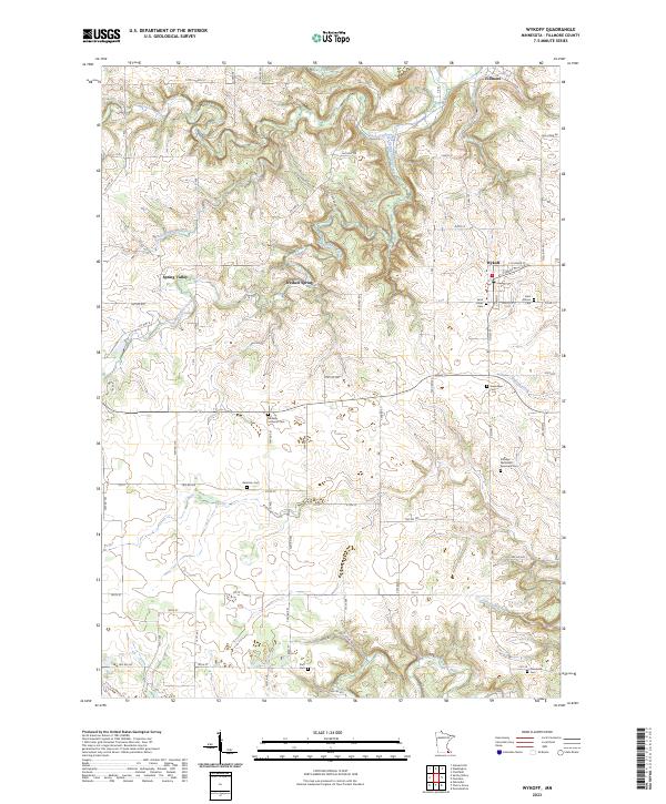USGS Topographic Map – Wykoff